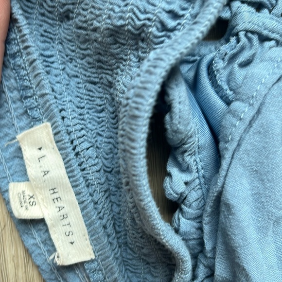 Pacsun LA Hearts Lace-Up Corset Tank (Blue, Size XS) - Picture 3 of 4